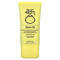 Sun Bum, Glow 30, Moisturizing Sunscreen Face Lotion, SPF 30, Fragrance Free, 2 fl oz (59 ml)