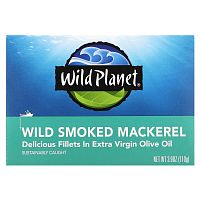 Wild Planet, Скумбрия из дикого копчения, 110 г (3,9 унции)