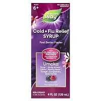 Nature&#x27;s Way, Umcka®, Cold + Flu Relief, Ages 6+, Berry, 4 fl oz (120 ml)