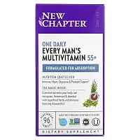 New Chapter, Every Man&#x27;s One Daily 55+ Multivitamin, 96 Vegetarian Tablets