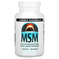 Source Naturals, MSM , 1,000 mg, 120 Tablets