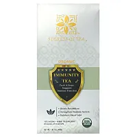 Secrets of Tea, Organic Immunity Tea, Peach &amp; Ginger, 20 Sachets, 1.41 oz (40 g)