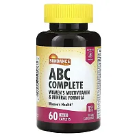 Sundance Vitamins, ABC Complete, Women&#x27;s Multivitamin &amp; Mineral Formula, 60 Coated Caplets