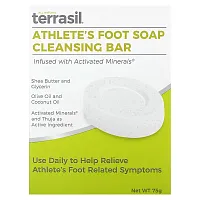 Terrasil, Athlete&#x27;s Foot Soap Cleansing Bar, 75 g