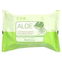 Farmstay, Aloe Moisture Soothing Cleansing Tissue, 30 Sheets