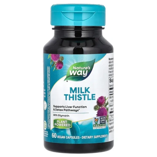 Nature&#x27;s Way, Milk Thistle, 60 Vegan Capsules