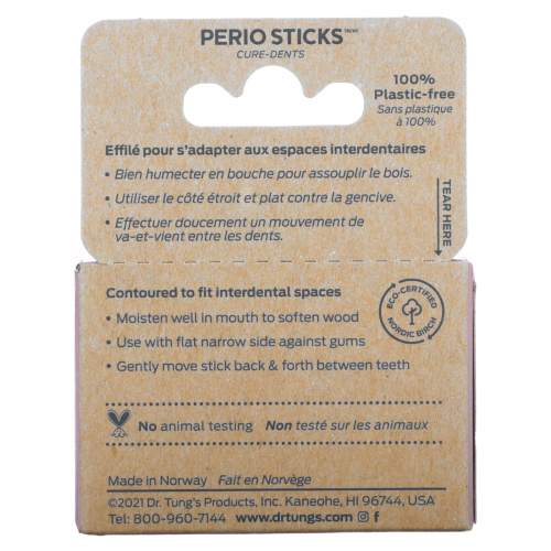 Dr. Tung's, Perio Sticks, X-Thin, 100 зубочисток фото 2