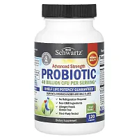 BioSchwartz, Advanced Strength Probiotic, 40 Billion CFU, 120 Capsules (20 Billion CFU per Capsule)