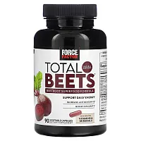 Force Factor, Total Beets, Beetroot Superfood Formula, 90 Vegetable Capsules