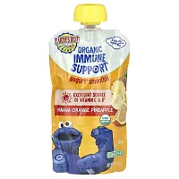 Earth&#x27;s Best, Organic Immune Support Yogurt Smoothie, Ages 2+, Banana Orange Pineapple, 4 oz (113 g)