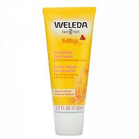 Weleda, Baby, питательный детский крем для лица, с экстрактами календулы, 50 мл (1,7 жидк. унции)