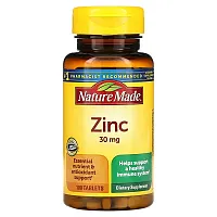 Nature Made, Zinc, 30 mg, 100 Tablets