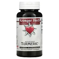 Kroeger Herb Co, Turmeric, 100 Vegetarian Capsules