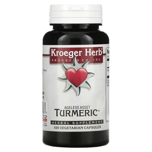 Kroeger Herb Co, Turmeric, 100 Vegetarian Capsules