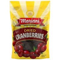 Mariani Dried Fruit, сушеная клюква, 142 г (5 унций)