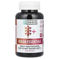 Zhou Nutrition, Vegan Essentials, 60 Capsules