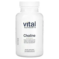 Vital Nutrients, Choline, 120 Vegan Capsules