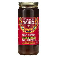 Heavenly Organics, 100% Organic Acacia Honey, Raw &amp; Unfiltered, 22 oz (624 g)