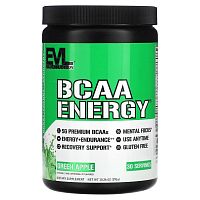 EVLution Nutrition, BCAA Energy, Зеленое Яблоко, 10,2 унций (291 г)