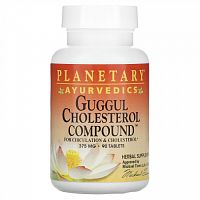 Planetary Herbals, Guggul Cholesterol Compound (состав с гуггулом против холестерина), 375 мг, 90 таблеток