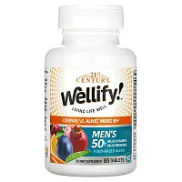 21st Century, Wellify, Men&#x27;s 50+ Multivitamin Multimineral, 65 Tablets