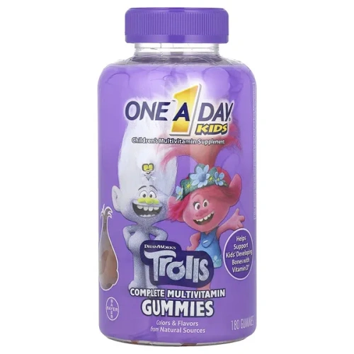 One-A-Day, Kids Complete Multivitamin, Trolls, 180 Gummies