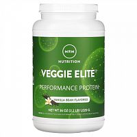 MRM Nutrition, Veggie Elite, Performance Protein, вегетарианский протеин для повышения продуктивности, стручки ванили, 1020 г (2,2 фунта)