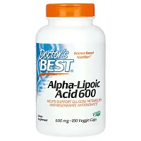 Doctor&#x27;s Best, Alpha-Lipoic Acid 600, 600 mg, 180 Veggie Caps