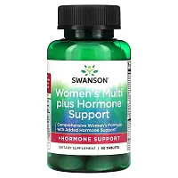 Swanson, Women&#x27;s Multi Plus Hormone Support, 90 Tablets