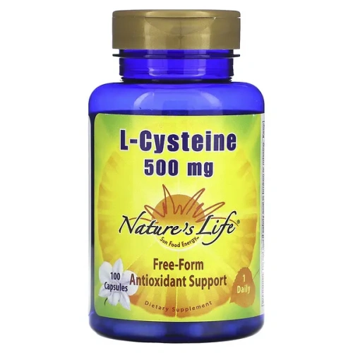 Nature&#x27;s Life, L-Cysteine, 500 mg, 100 Capsules