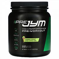 JYM Supplement Science, Pre JYM, высокоэффективный предтренировочный продукт, радужный щербет, 810 г (1,8 фунта)