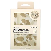 Kitsch, The Satin Pillowcase, Standard Size, Leopard, 1 Pillowcase