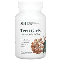 Michael&#x27;s Naturopathic, Teen Girls Tabs, Multivitamin, 90 Vegetarian Tablets