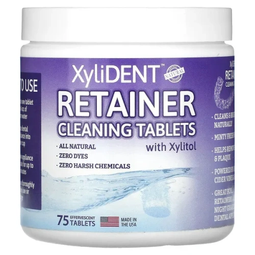 XyliDENT, Retaining Cleaning Tablets with Xylitol , 75 Effervescent Tablets