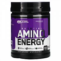 Optimum Nutrition, ESSENTIAL AMIN.O. ENERGY, виноград сорта «Конкорд», 585 г (1,29 фунта)