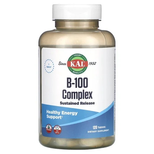 KAL, B-100 Complex, 120 Tablets