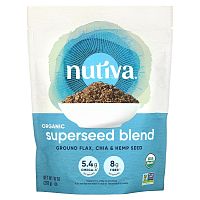 Nutiva, Смесь органических "супер" семян с кокосом, 10 унций (283 г)