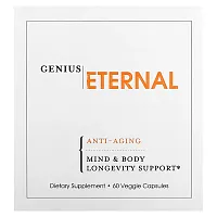 The Genius Brand, Eternal, Anti-Aging, 60 Veggie Capsules