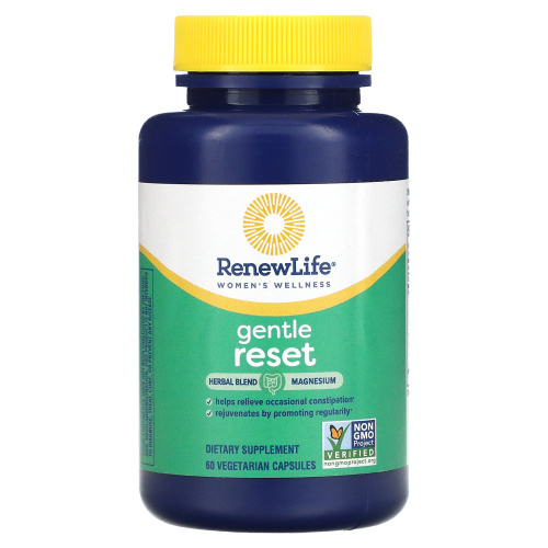 Renew Life, Women's Wellness, Gentle Reset , 60 Vegetarian Capsules фото 3