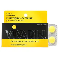 Vivarin, Caffeine Alertness Aid, 200 mg, 40 Tablets