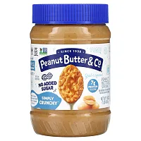 Peanut Butter & Co., Simply Crunchy, арахисовая паста, без добавления сахара, 454 г (16 унций)