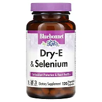 Bluebonnet Nutrition, Dry-E &amp; Selenium, 120 Vegetable Capsules