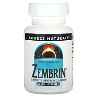 Source Naturals, Zembrin, 25 mg, 60 Tablets