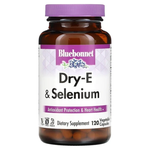 Bluebonnet Nutrition, Dry-E &amp; Selenium, 120 Vegetable Capsules