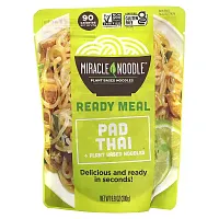 Miracle Noodle, Ready Meal, Pad Thai + Plant Based Noodles, 9.9 oz (280 g)