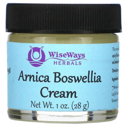 WiseWays Herbals, Arnica Boswellia Cream, 1 oz (28 g)