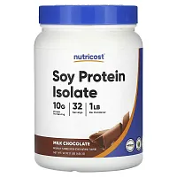 Nutricost, Soy Protein Isolate, Milk Chocolate, 1 lb (454 g)