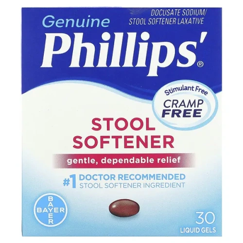 Phillip&#x27;s, Stool Softener, 30 Liquid Gels