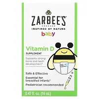 Zarbee&#x27;s, Baby, Vitamin D, 0.47 fl oz (14 ml)