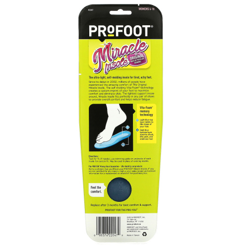 Profoot, Miracle Insole, для женщин 6–10 лет, 1 пара фото 2